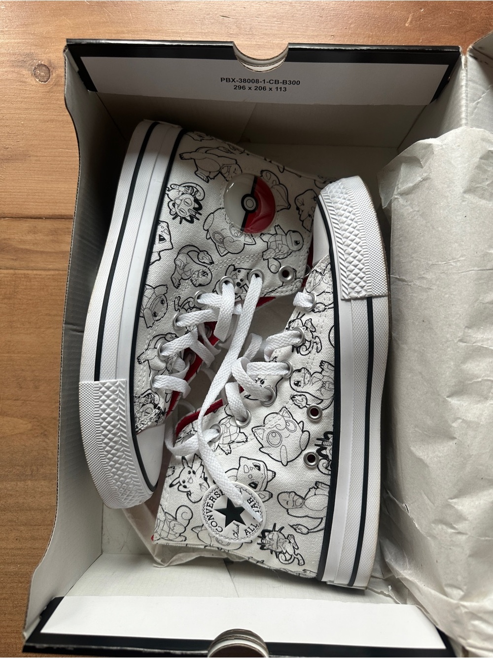 Converse White Pokémon High-Top Unisex Sneakers